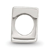 Sterling Silver 925 Polished Letter T Bead Solid and Elegant